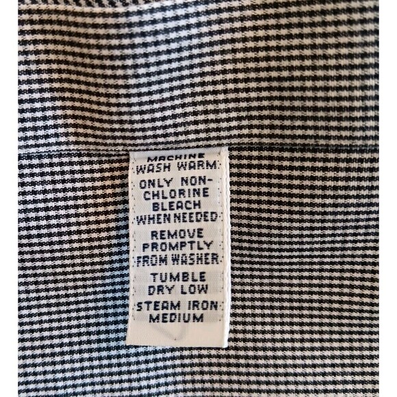Polo Ralph Lauren Blake 100% 2 Ply Cotton Men's Size XL Black/White Button Down - Picture 7 of 8